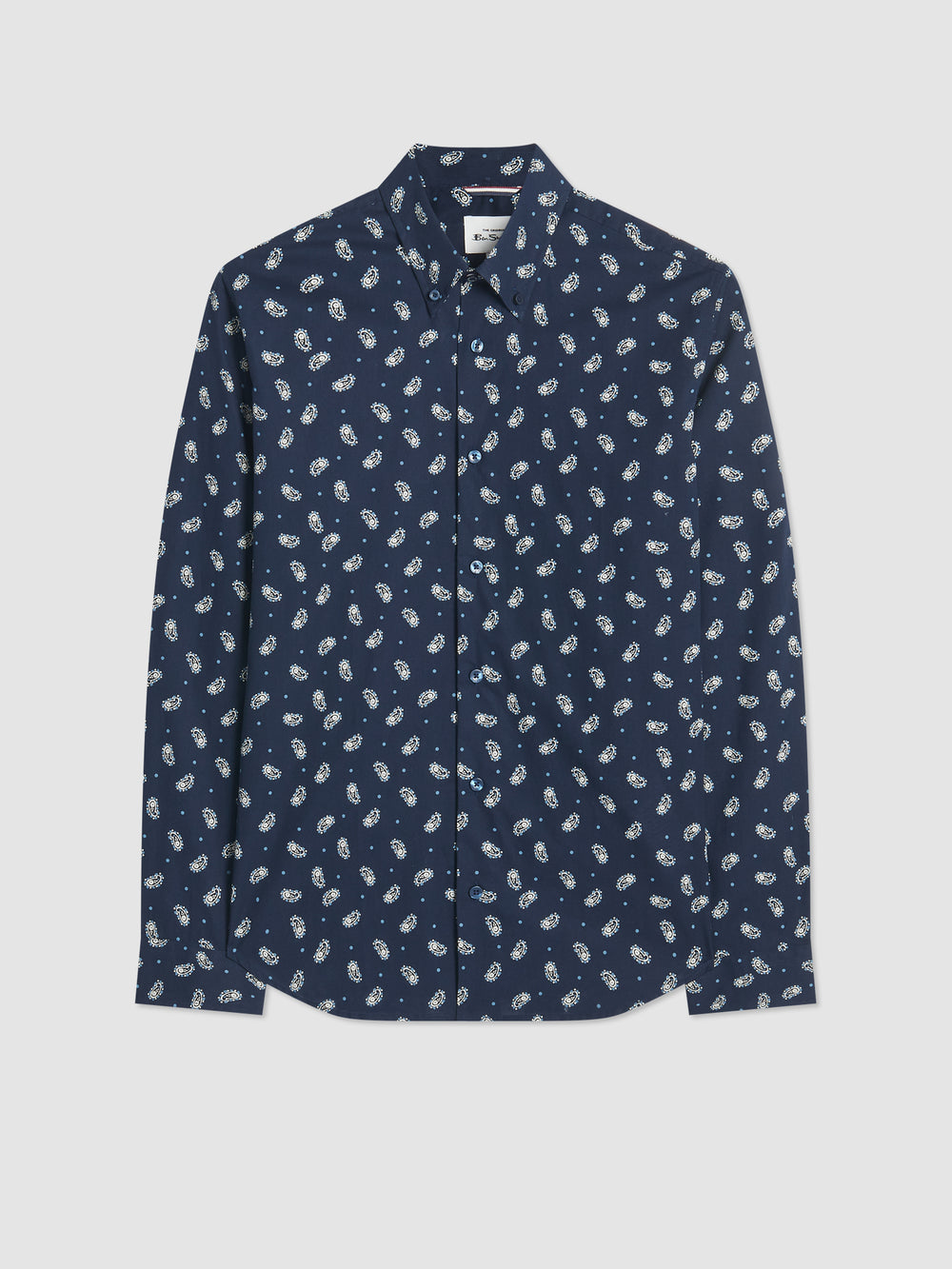 Chemises Ben Sherman Micro Paisley Bleu Marine | BDK-91397874